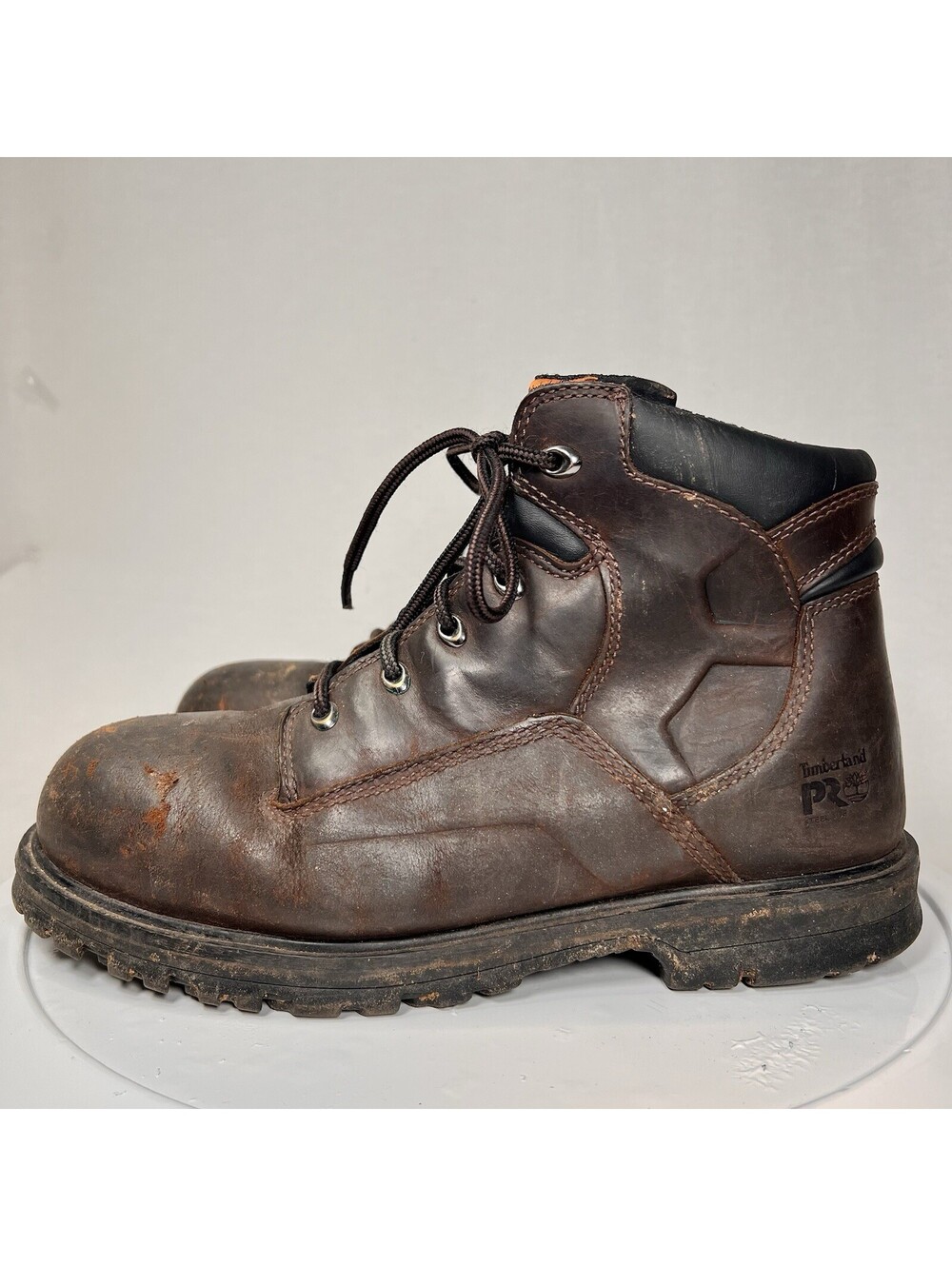 Timberland Pro Magnus 6 inch Mens Brown Steel Toe Work Boots 85591 Size 9.5
